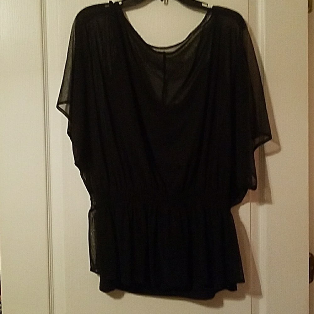 Black Lane Bryant Shirt Blouse